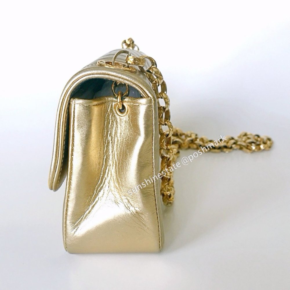 Chanel Mini Flap Bag Gold crossbody / shoulder bag - Picture 3 of 5
